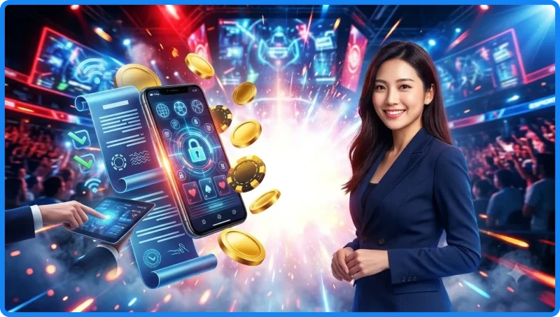 Biểu tượng điều khoản dịch vụ 79king với khiên vàng và dấu kiểm