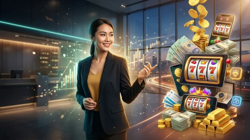 Cúp vàng và các biểu tượng game nổi bật tại sảnh nổ hũ 79king