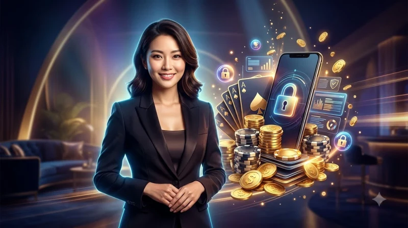 Người dùng yên tâm tận hưởng dịch vụ 79King với biểu tượng bảo mật và lợi ích
