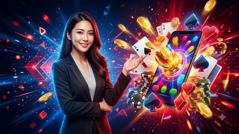 Poker 79king - Bàn poker chuyên nghiệp với bài tẩy và chip vàng